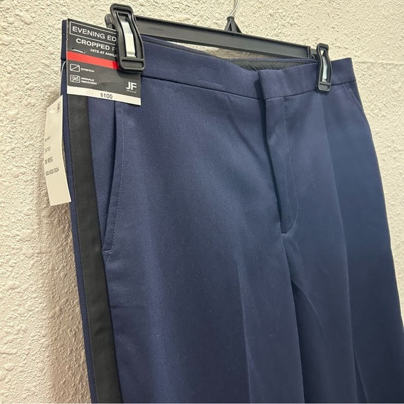 JF J.Ferrar Navy & Black Evening Edition Cropped Ankle Slim Dress Pants NWT 30R - Picture 3 of 5